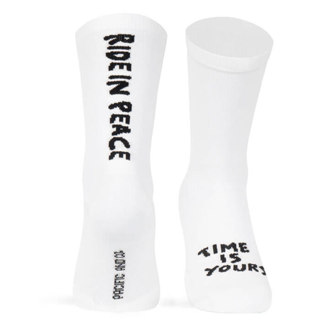 Medias de compresión Pacific - Ride in Peace blanco 1