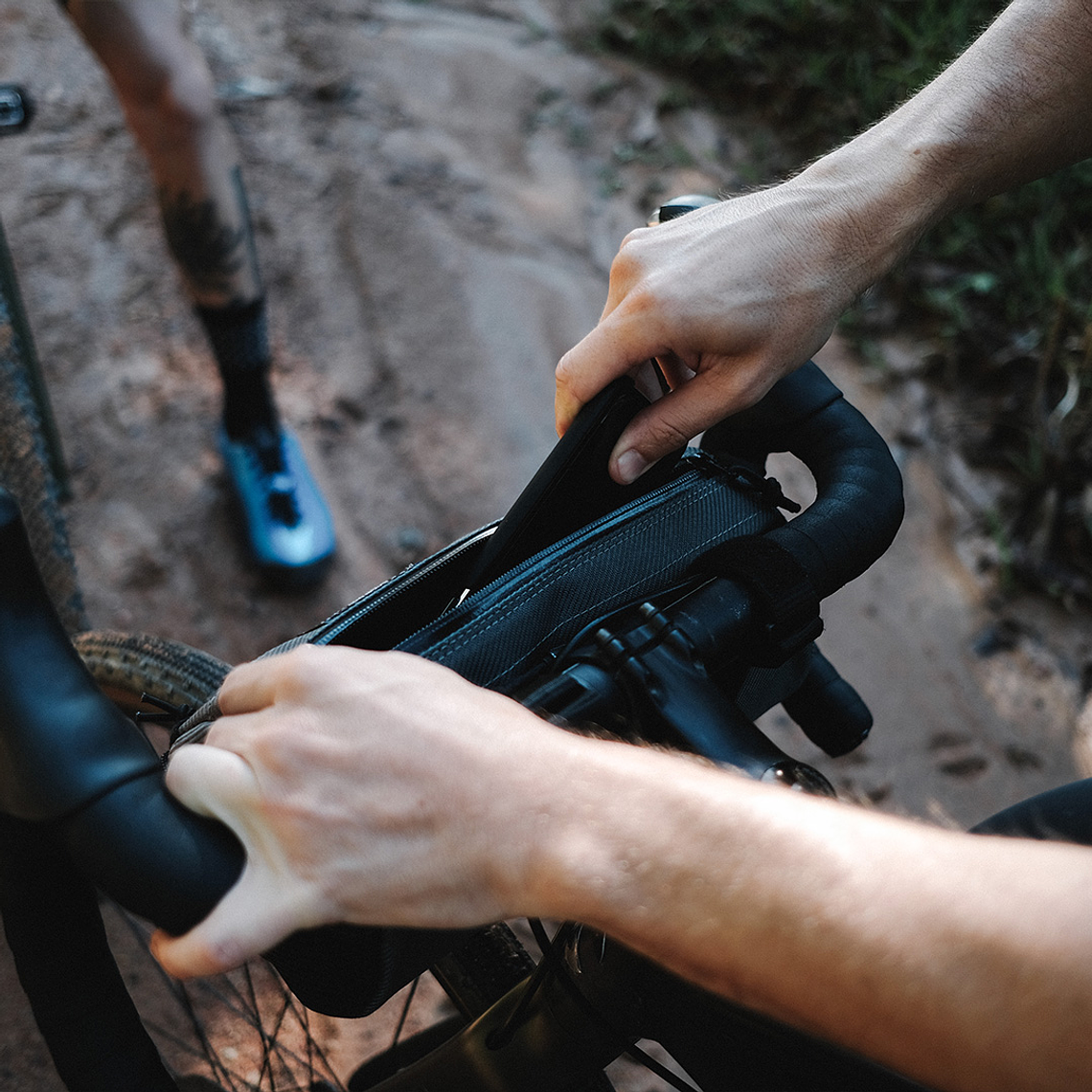 Bolso manubrio impermeable Draisiana - Negro -3L 3