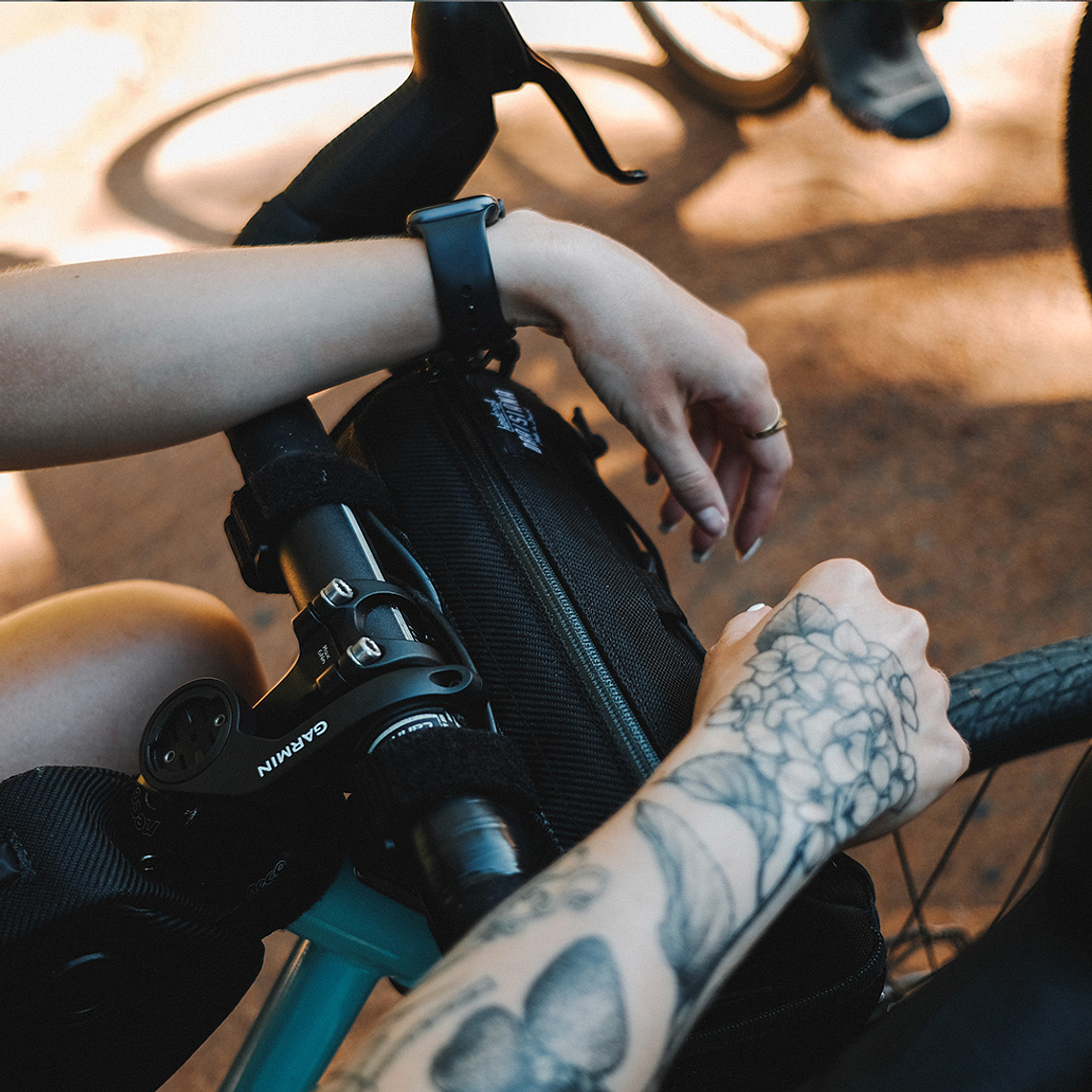 Bolso manubrio impermeable Draisiana - Negro -3L 4