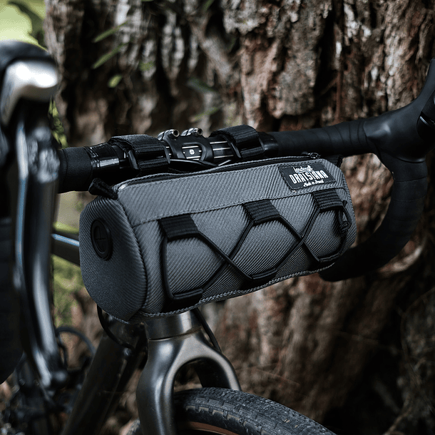 Bolso manubrio impermeable Draisiana - Gris - 1L 