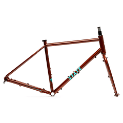Frameset: marco y horquilla bicicleta gravel 4130 All Road - Copper
