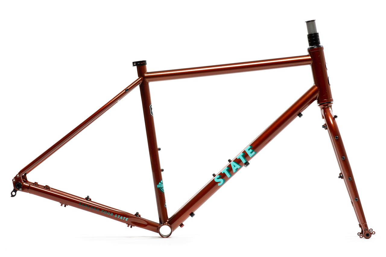 Frameset: marco y horquilla bicicleta gravel 4130 All Road - Copper 1
