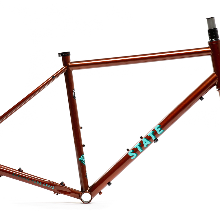 Frameset: marco y horquilla bicicleta gravel 4130 All Road - Copper 1