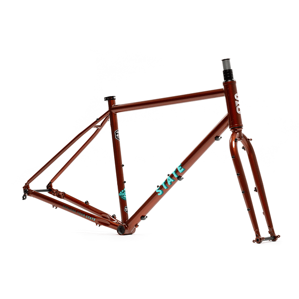 Frameset: marco y horquilla bicicleta gravel 4130 All Road - Copper 2