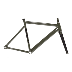 Frameset: marco y horquilla de bicicleta fixie 6061 Black Label- Raw
