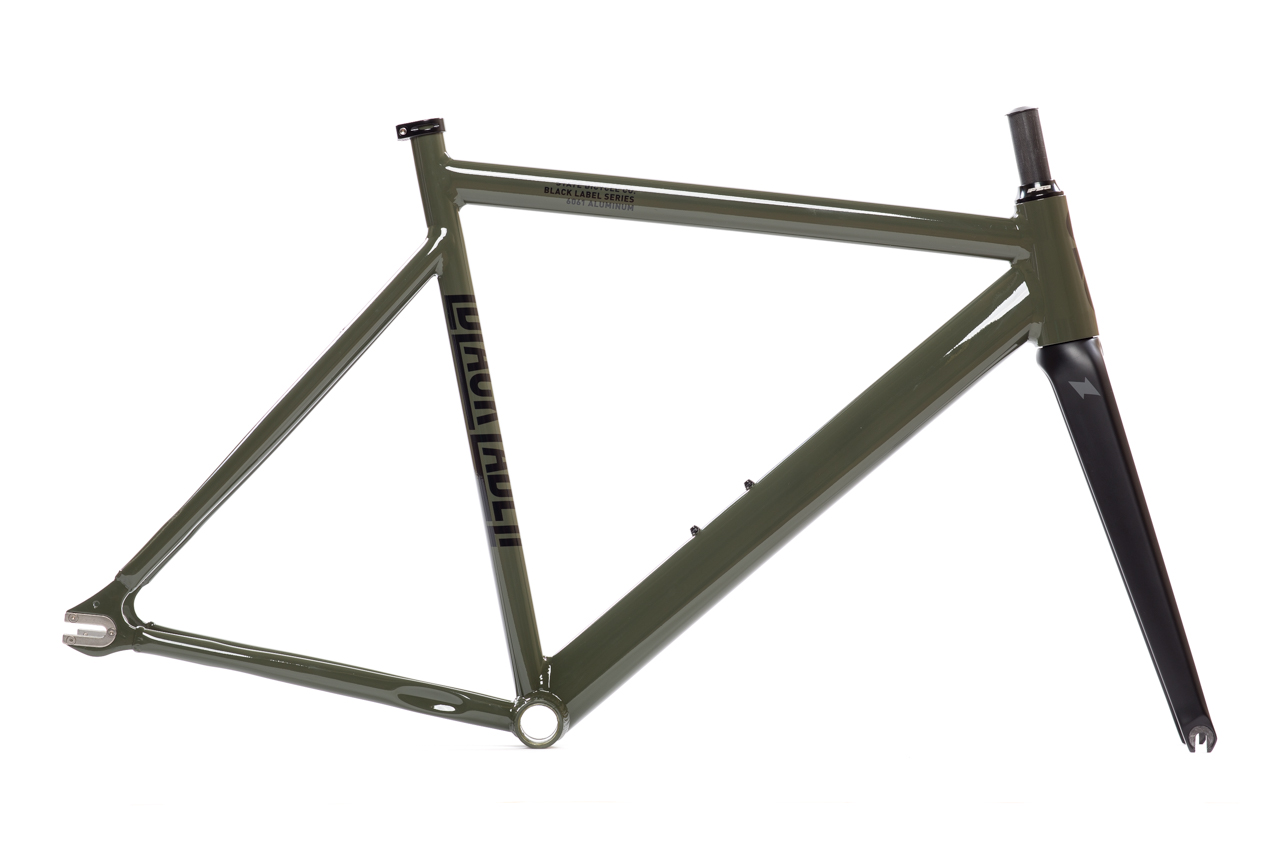 Frameset: marco y horquilla de bicicleta fixie 6061 Black Label - Army 1
