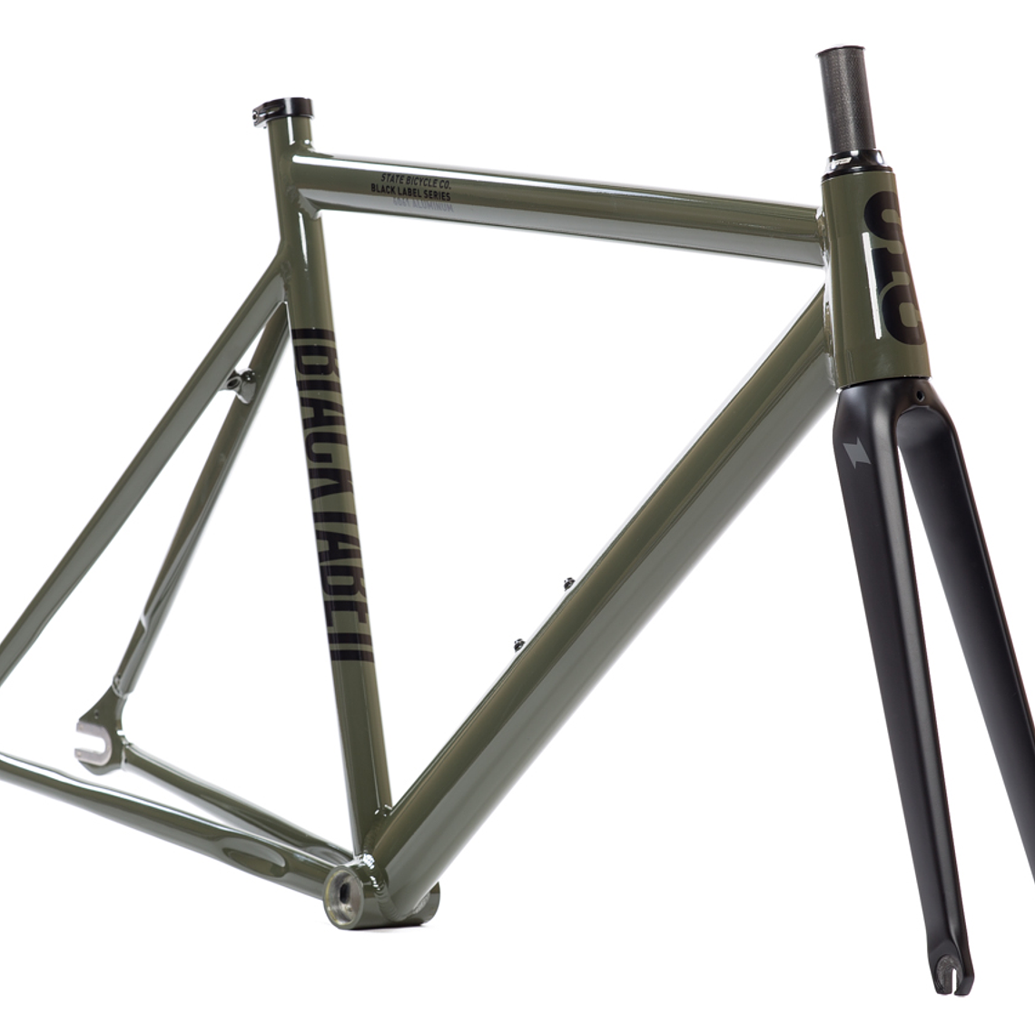 Frameset: marco y horquilla de bicicleta fixie 6061 Black Label - Army 2