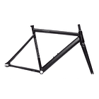 Frameset: marco y horquilla de bicicleta fixie 6061 Black Label - Matte Black 1