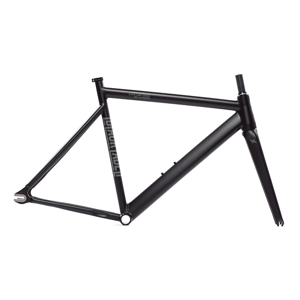 Frameset: marco y horquilla de bicicleta fixie 6061 Black Label - Matte Black 1