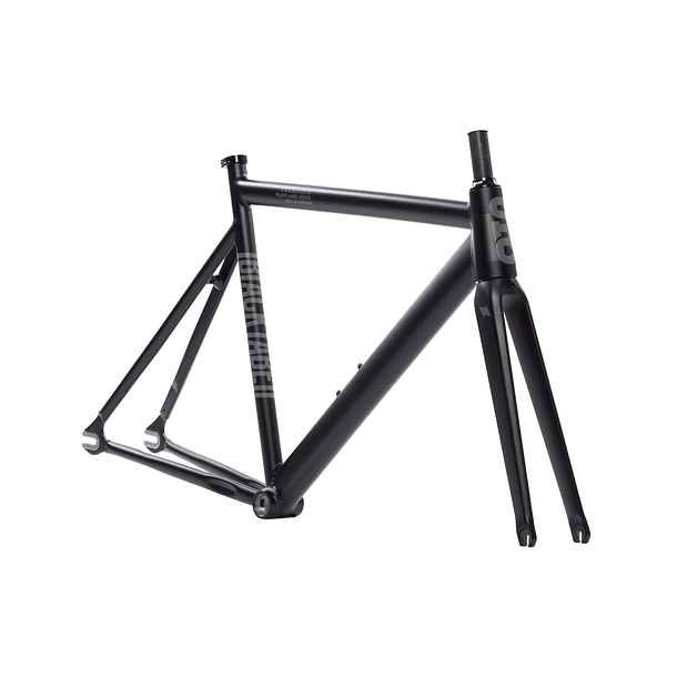 Frameset: marco y horquilla de bicicleta fixie 6061 Black Label - Matte Black 2