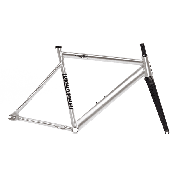 Frameset: marco y horquilla de bicicleta fixie 6061 Black Label - Raw 1