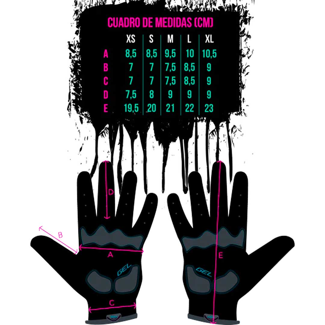 Guantes largos Trip - Negro 3
