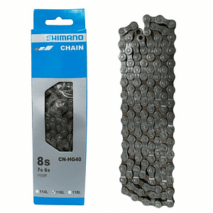Cadena 6, 7 y 8 velocidades Shimano HG-40 - Silver