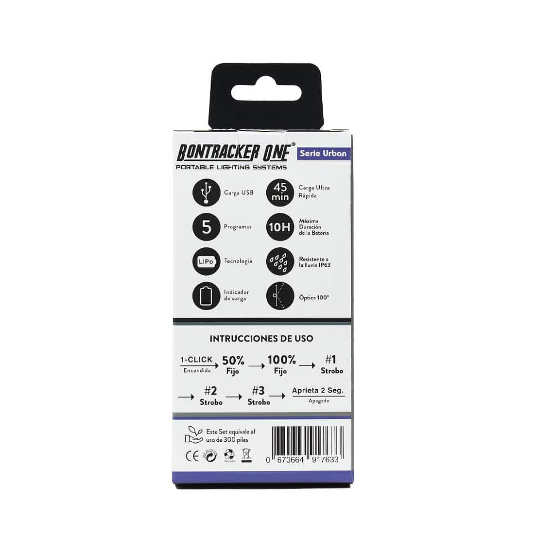 Set de luces Bontracker Urban - 50, 30lm 3