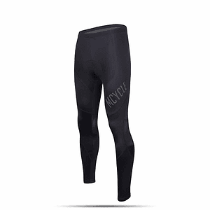 Calza larga ciclismo unisex con gel Mcycle - Negra