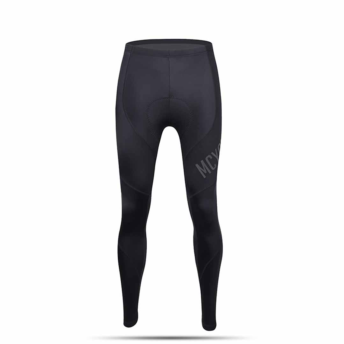 Calza larga ciclismo unisex con gel Mcycle - Negra 2