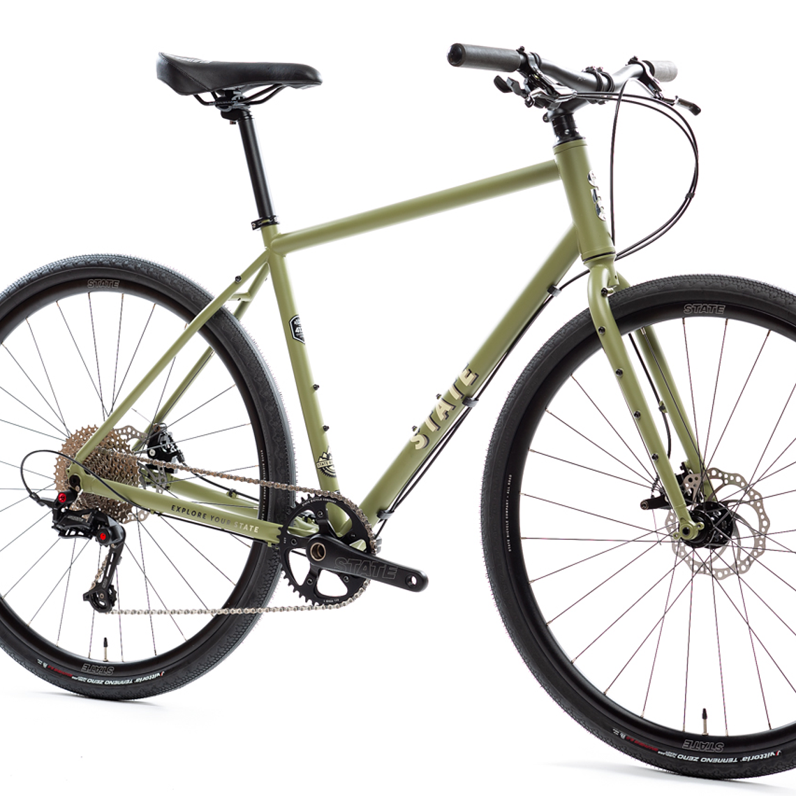 Bicicleta gravel 4130 All Road Matte Olive - 11 velocidades 2