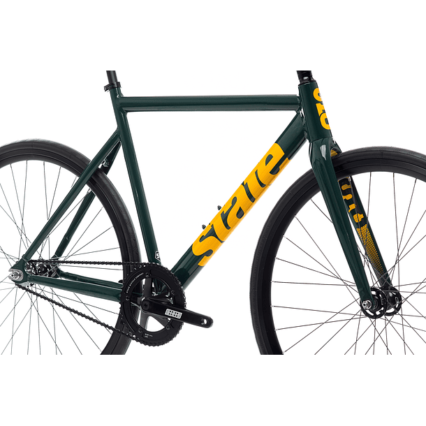 Bicicleta fixie 6061 Black label Green gold - 1 velocidad 3