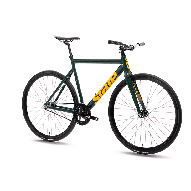Bicicleta fixie 6061 Black label Green gold - 1 velocidad 2