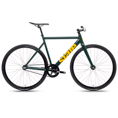 Bicicleta fixie 6061 Black label Green gold - 1 velocidad
