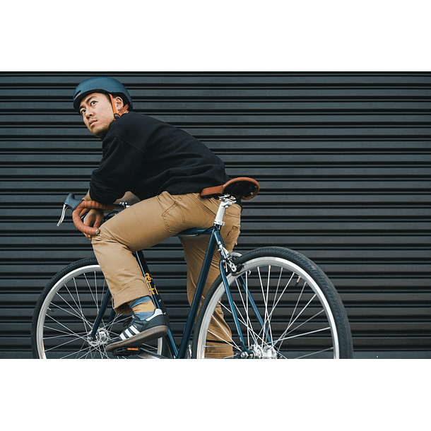 Bicicleta tracklocross 4130 Chromoly Navy Gold - Fijo y libre 7