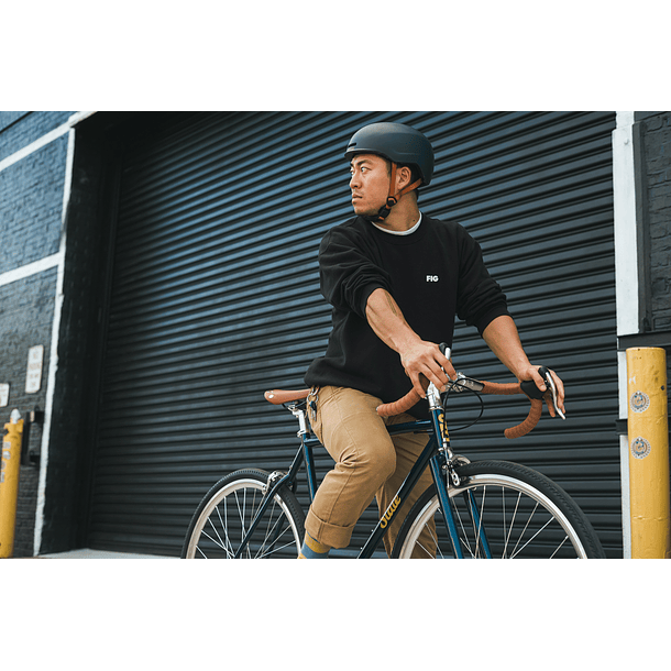 Bicicleta tracklocross 4130 Chromoly Navy Gold - Fijo y libre 6