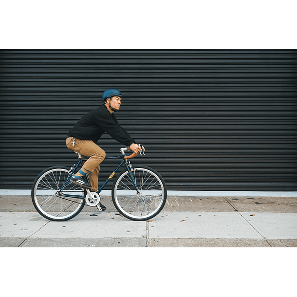 Bicicleta tracklocross 4130 Chromoly Navy Gold - Fijo y libre 8