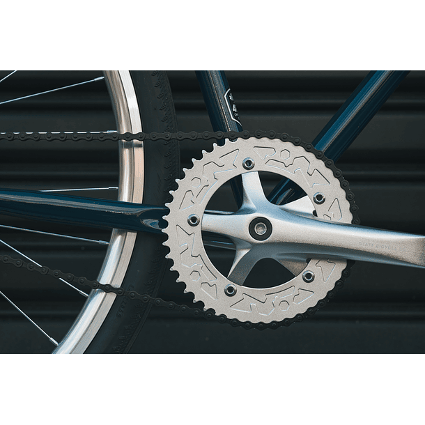 Bicicleta tracklocross 4130 Chromoly Navy Gold - Fijo y libre 13