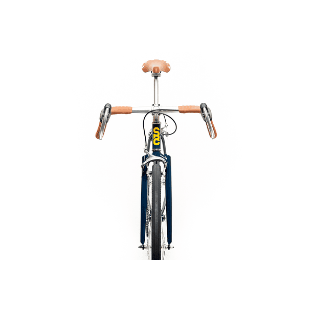 Bicicleta tracklocross 4130 Chromoly Navy Gold - Fijo y libre 4