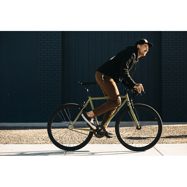 Bicicleta tracklocross 4130 Chromoly Matte Olive - Fijo y libre 11