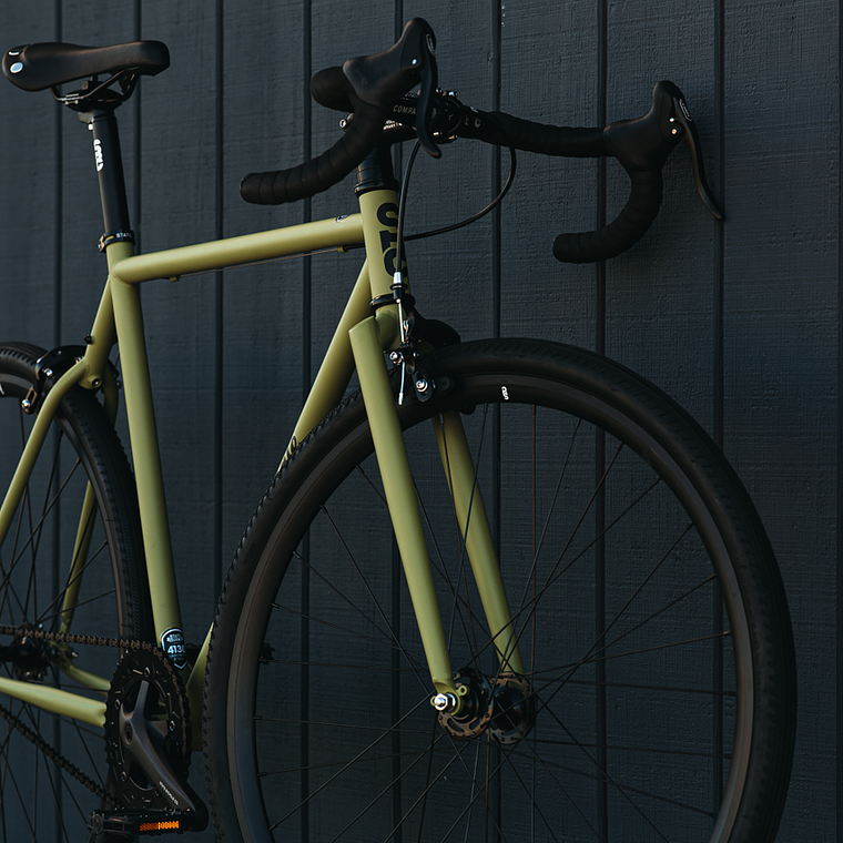 Bicicleta tracklocross 4130 Chromoly Matte Olive - Fijo y libre 12