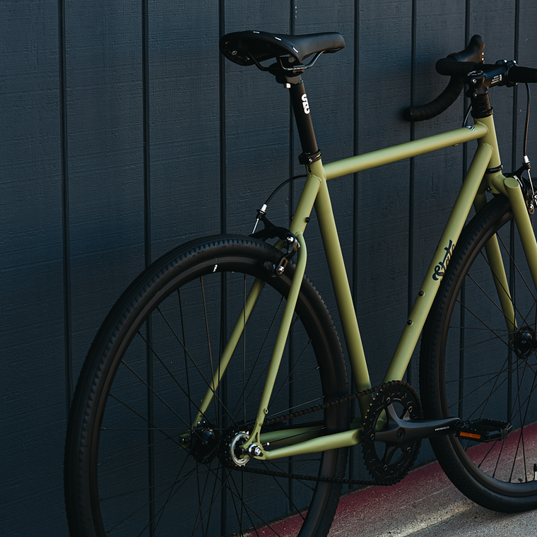 Bicicleta tracklocross 4130 Chromoly Matte Olive - Fijo y libre 13