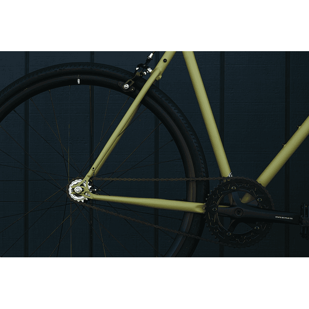Bicicleta tracklocross 4130 Chromoly Matte Olive - Fijo y libre 14