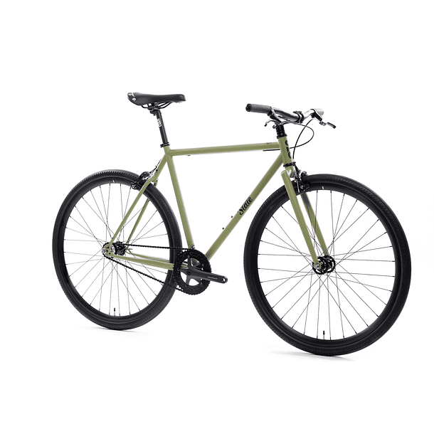 Bicicleta tracklocross 4130 Chromoly Matte Olive - Fijo y libre 2