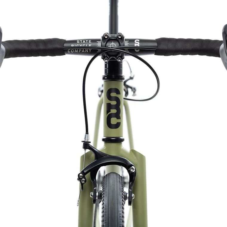 Bicicleta tracklocross 4130 Chromoly Matte Olive - Fijo y libre 5