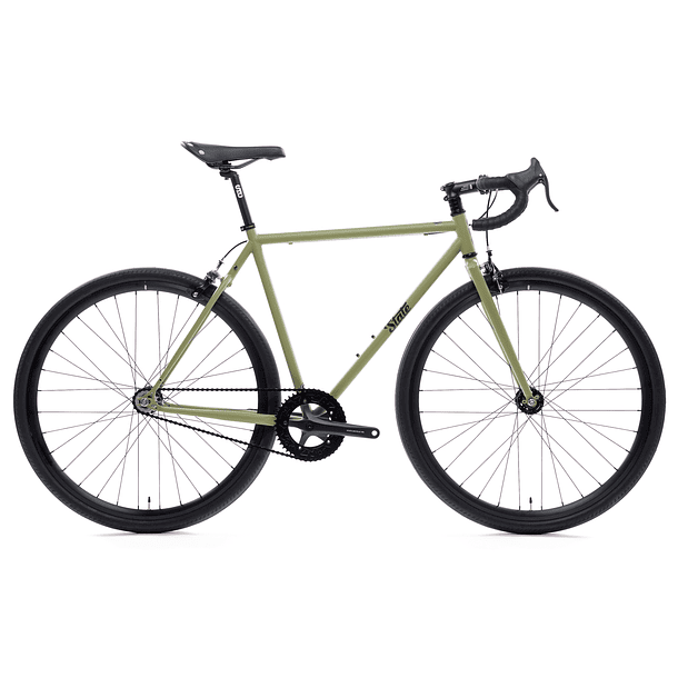 Bicicleta tracklocross 4130 Chromoly Matte Olive - Fijo y libre 19