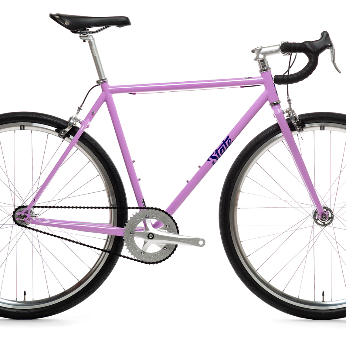 Bicicleta tracklocross 4130 Chromoly Purple - Fijo y libre 4