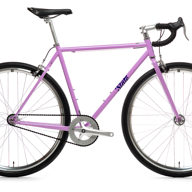 Bicicleta tracklocross 4130 Chromoly Purple - Fijo y libre 4