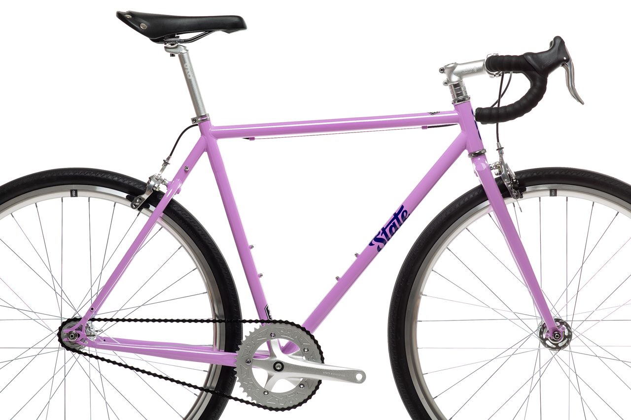 Bicicleta tracklocross 4130 Chromoly Purple - Fijo y libre 5