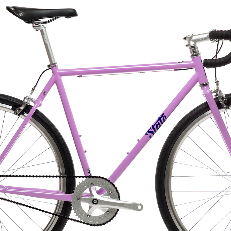 Bicicleta tracklocross 4130 Chromoly Purple - Fijo y libre 5