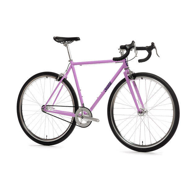 Bicicleta tracklocross 4130 Chromoly Purple - Fijo y libre 6
