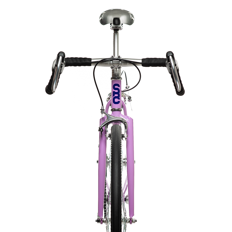 Bicicleta tracklocross 4130 Chromoly Purple - Fijo y libre 8