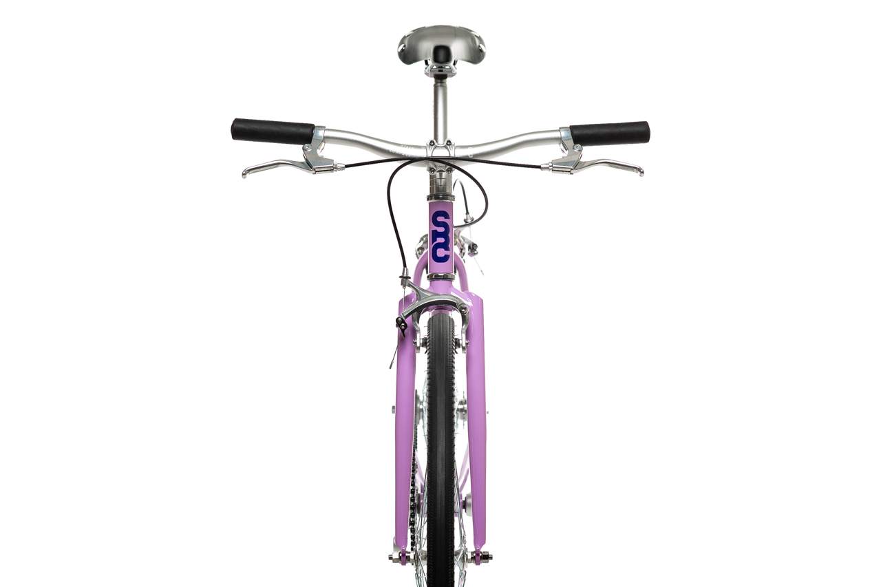 Bicicleta tracklocross 4130 Chromoly Purple - Fijo y libre 2