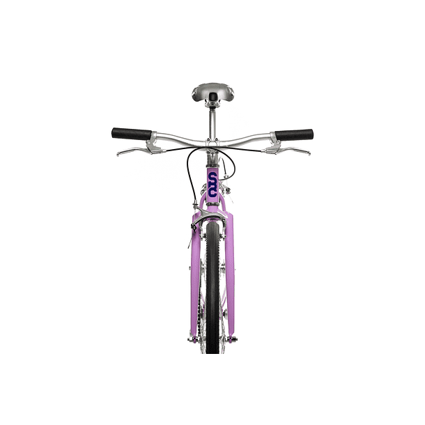 Bicicleta tracklocross 4130 Chromoly Purple - Fijo y libre 2