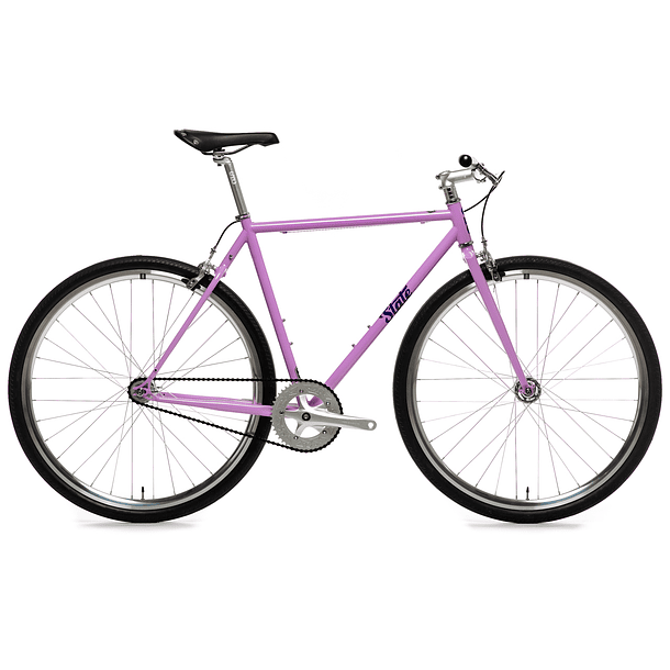 Bicicleta tracklocross 4130 Chromoly Purple - Fijo y libre 1