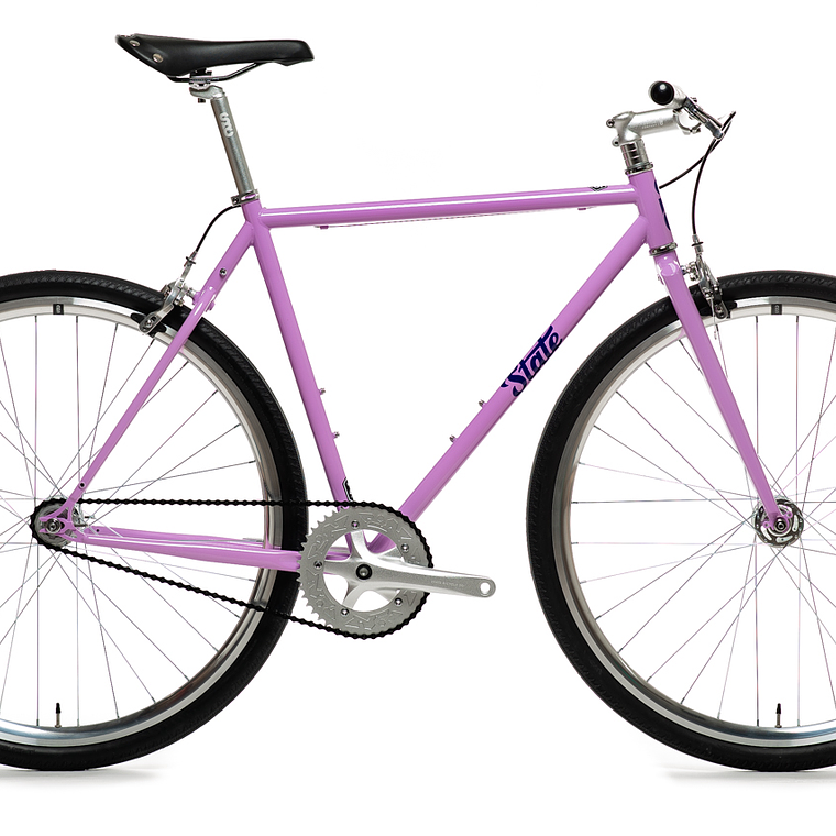Bicicleta tracklocross 4130 Chromoly Purple - Fijo y libre 1