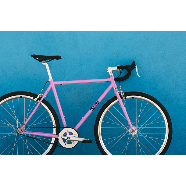 Bicicleta tracklocross 4130 Chromoly Purple - Fijo y libre 11