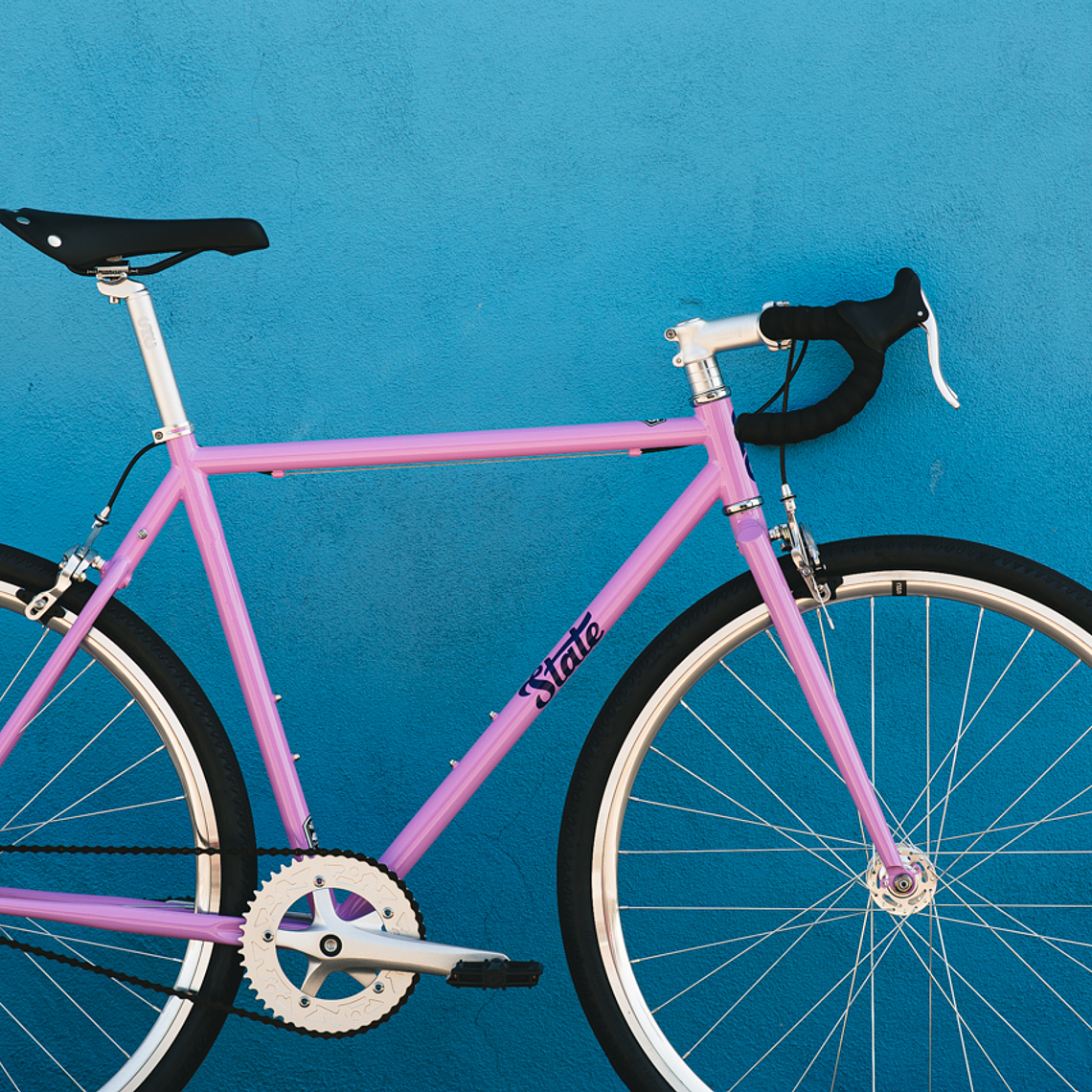 Bicicleta tracklocross 4130 Chromoly Purple - Fijo y libre 11