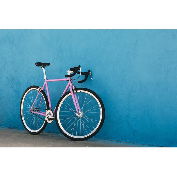 Bicicleta tracklocross 4130 Chromoly Purple - Fijo y libre 12