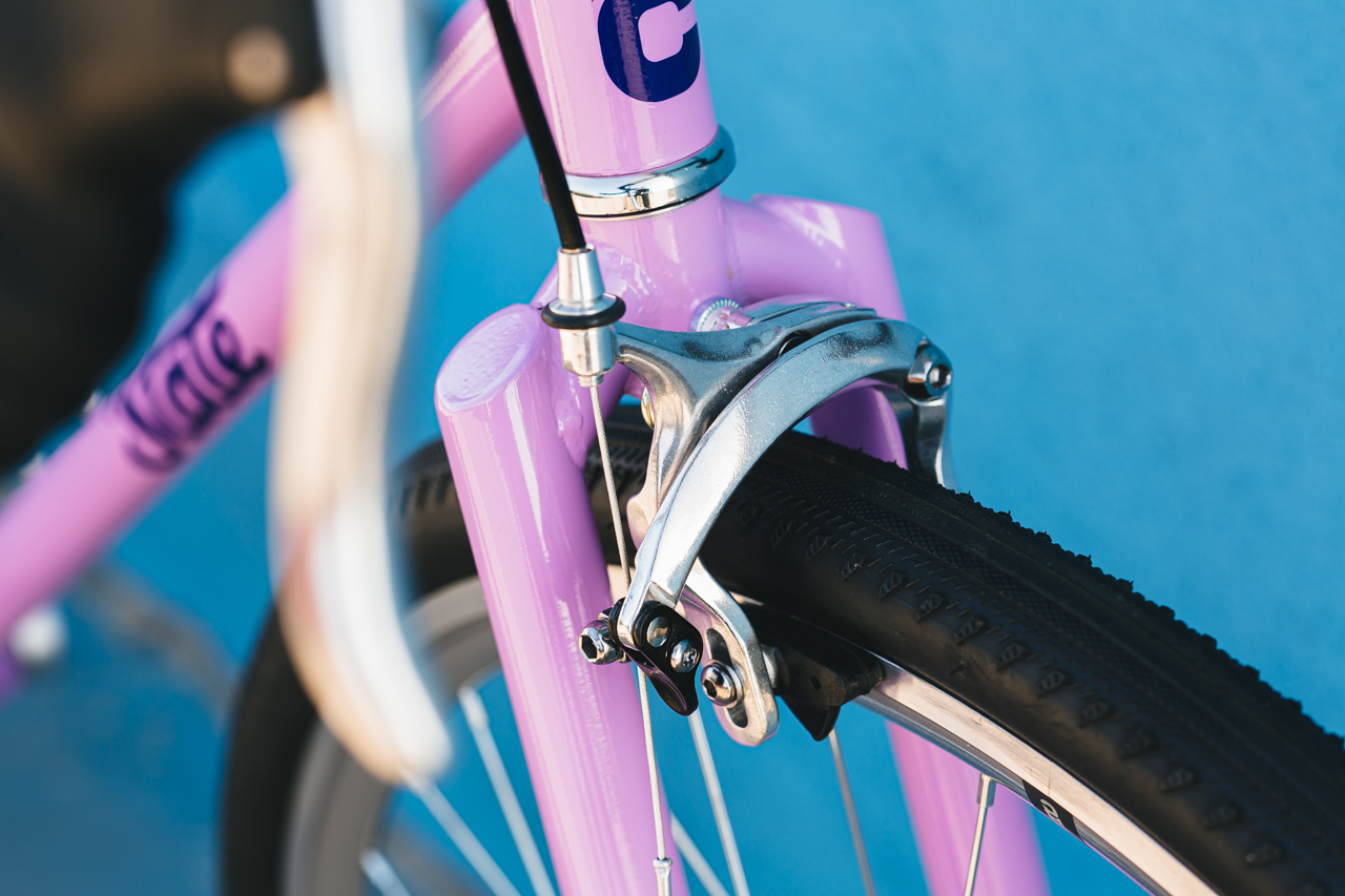 Bicicleta tracklocross 4130 Chromoly Purple - Fijo y libre 16